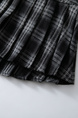 Retro Black and Gray Plaid Pleated Skirt New Style for Spring and Summer Low Waist College Slim Hot Girl Miniskirt American Style