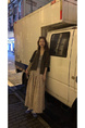 In Stock Vintage Floral Green and Pink Skirt Large Skirt Spring and Summer Korean Style Drape Elastic Waist Pleated Skirt