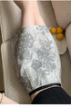 Real Shot of the Summer High Waist Skirt in Stock - Gray Floral Print, Beautiful Temperament, High-End Fashion, Versatile, Slim, Small Fragrance Style Short Skirt