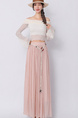 Real Shot Retro Cotton and Linen Skirt for Women 2025 Summer High Waist Slimming Drape A-line Large Hem Umbrella Skirt Pleated Dress in Pink.