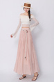 Real Shot Retro Cotton and Linen Skirt for Women 2025 Summer High Waist Slimming Drape A-line Large Hem Umbrella Skirt Pleated Dress in Pink.