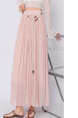 Real Shot Retro Cotton and Linen Skirt for Women 2025 Summer High Waist Slimming Drape A-line Large Hem Umbrella Skirt Pleated Dress in Pink.
