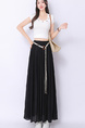 Real Shot Retro Cotton and Linen Skirt for Women 2025 Summer High Waist Slimming Drape A-line Large Hem Umbrella Skirt Pleated Dress in Black.