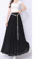 Real Shot Retro Cotton and Linen Skirt for Women 2025 Summer High Waist Slimming Drape A-line Large Hem Umbrella Skirt Pleated Dress in Black.