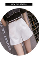 Real Shot Spot + 2025 Summer Thin Suit Shorts for Women in White.