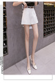 Real Shot Spot + 2025 Summer Thin Suit Shorts for Women in White.