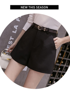 Real Shot Spot + 2025 Summer Thin Suit Shorts for Women in Black.