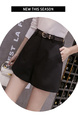 Real Shot Spot + 2025 Summer Thin Suit Shorts for Women in Black.