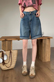 In Stock Pear-Shaped Figure Wide Leg Jeans for Women - Spring and Summer New High Waist Slimming All-Matching Five Points Pirate Shorts