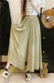 Plus Size Hot Sale Quality Tie-Dyed Ice Silk Culottes in Soft Olive Green - Women's Summer Thin Loose Wide Leg Pants Drape Casual Wide-Leg Skort