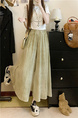 Plus Size Hot Sale Quality Tie-Dyed Ice Silk Culottes in Soft Olive Green - Women's Summer Thin Loose Wide Leg Pants Drape Casual Wide-Leg Skort