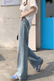 Real Shot Real Price American Retro Light Blue Wide Leg Jeans - Women's New Loose Drooping Straight Mop Pants