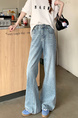 Real Shot Real Price American Retro Light Blue Wide Leg Jeans - Women's New Loose Drooping Straight Mop Pants