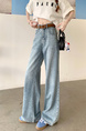 Real Shot Real Price American Retro Light Blue Wide Leg Jeans - Women's New Loose Drooping Straight Mop Pants