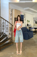 Real Shot Cost-Effective Summer New Fifth Jeans - Women's Retro Washed Light Blue Loose Straight Casual Pirate Shorts