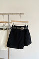 American style distressed high waist irregular jeans skirt women's summer high waist A-line wide leg pants design A-line skirt