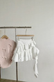 White Ruffled High Waist Skirt – Women's Summer Style