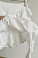 White Ruffled High Waist Skirt – Women's Summer Style