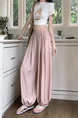 Real Shot of Summer Design High Waist Nine Points Cool Pants Slim All-Match Leggings in Light Pink