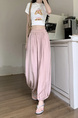 Real Shot of Summer Design High Waist Nine Points Cool Pants Slim All-Match Leggings in Light Pink