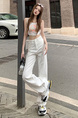 White High-Quality Narrow Version Wide-Leg Jeans for Women - Extended Version, Classic All-Match, Large Size, Small Size, Trendy Mopping Pants