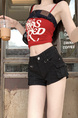 Vintage Black Low Waist Denim Shorts for Women - Design Sense Hot Girl Ultra Short Bodycon Hot Pants