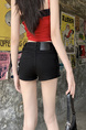 Vintage Black Low Waist Denim Shorts for Women - Design Sense Hot Girl Ultra Short Bodycon Hot Pants