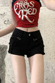 Vintage Black Low Waist Denim Shorts for Women - Design Sense Hot Girl Ultra Short Bodycon Hot Pants