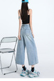New Lazy Style Cropped Jeans for Women in Light Wash
