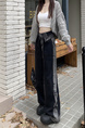 New Trendy Wide-Leg Jeans for Women in Black and Gray