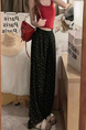 Korean Version of Polka Dot Black Yamamoto Pants for Women