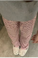 Korean Version of Polka Dot Pink Yamamoto Pants for Women