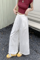 Korean Pure Cotton Summer All-Match White Wide-Leg Pants