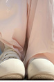 Pink Embroidered Butterfly Ice Silk Yamamoto Pants for Women - Summer 2025 New Casual Lazy Walking Drape Wide Leg Pants