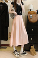 Large Size Spot Skirt Spring and Summer Korean Version Ins High Waist Slim Medium and Long Drape Pleated in Soft Pink