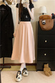 Large Size Spot Skirt Spring and Summer Korean Version Ins High Waist Slim Medium and Long Drape Pleated in Soft Pink
