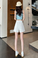 Real Shot of White Denim Shorts for Women 2025 Summer New Thin High Waist A-Line Super Short Hot Girl Hot Pants Short Skirt