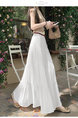 Real Shot Cotton and Linen Cake Skirt Women's Summer 2025 New Korean Version A-Line Skirt High Waist Long Skirt Belt - White