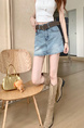Real Shot and Real Price - American Retro Denim Skirt for Women - New High Waist Hot Girl A-Line Hip Skirt with Lining - Light Blue