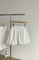 Han Series Minimalist Elastic High Waist Casual Bud Shorts Women Summer New Style Elegance By Age With Pocket - White