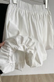 Han Series Minimalist Elastic High Waist Casual Bud Shorts Women Summer New Style Elegance By Age With Pocket - White