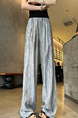 Real Shot of the New 2025 Summer Tie-Dyed Tencel Linen Wide-Leg Pants for Women in Blue and Grey