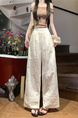 Spot Real Shot Real Price Hollow Lace Women's Pants in White