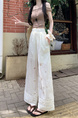 Spot Real Shot Real Price Hollow Lace Women's Pants in White