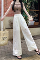 Spot Real Shot Real Price Hollow Lace Women's Pants in White