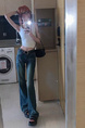 High Waist Jeans for Women in Dark Denim