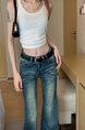 High Waist Jeans for Women in Dark Denim