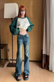 High Waist Jeans for Women in Dark Denim
