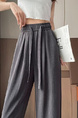 New Chinese Style Wide-Leg Pants Women's Summer Drape High Waist Straight Slim Loose Casual Fashion Mopping Pants in Gray