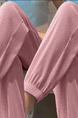New 2025 Summer Ice Silk Sports Pants Women Loose Slim Small Size Drawstring Pants Fashionable and Versatile Bloomers in Pink